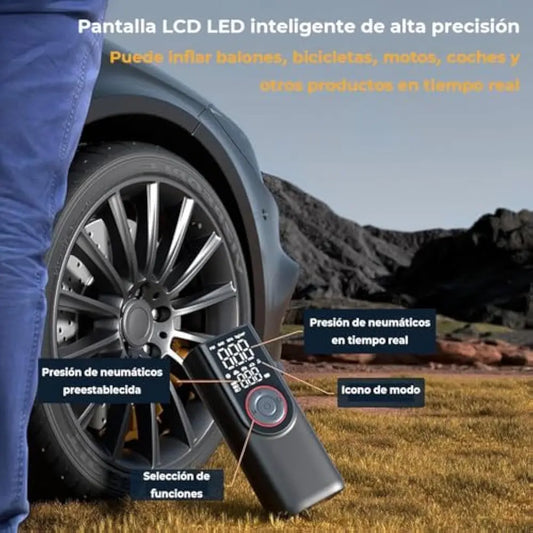 Inflador Eléctrico Portátil Para Carro